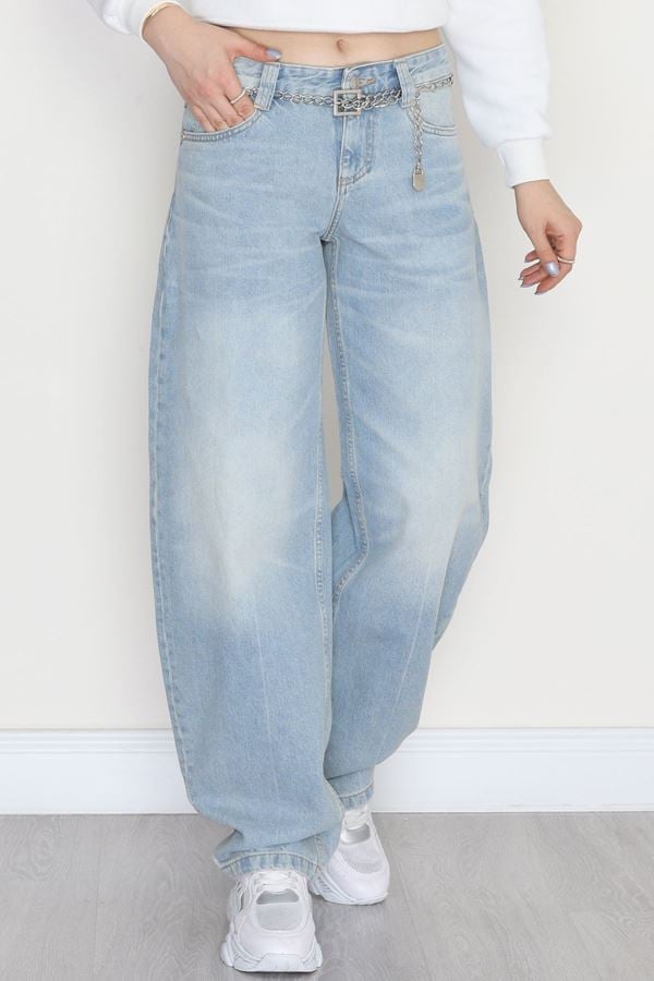 Baggy Kot Pantolon Mavi - 31637.1904.