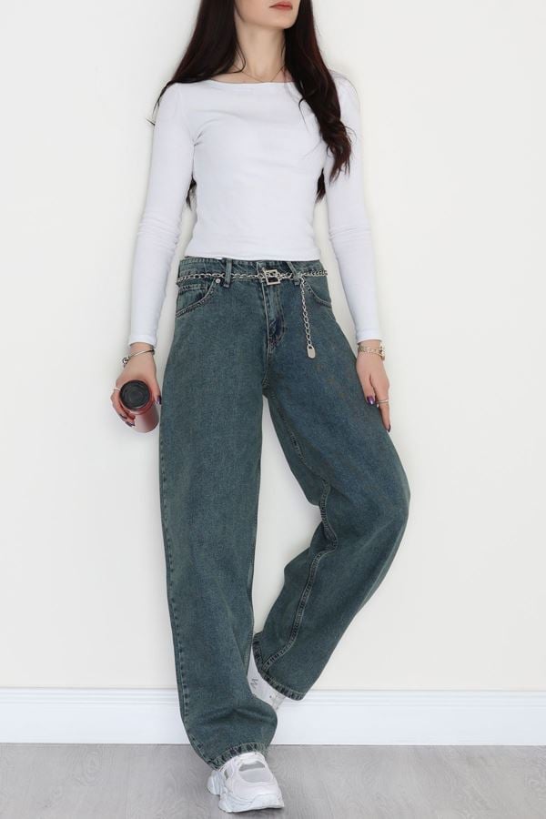 Baggy Kot Pantolon Yeşiltint - 31158.2059.