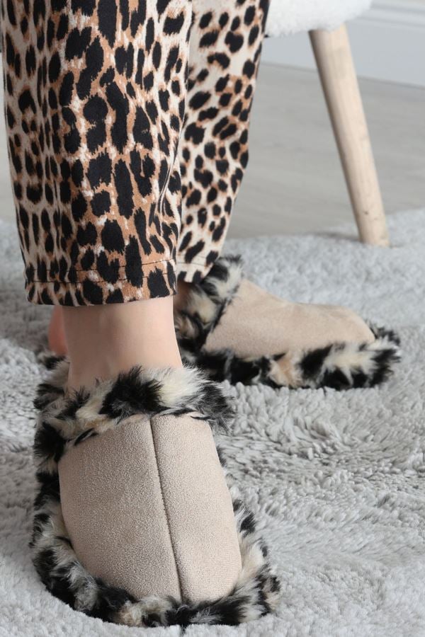 Peluş Ev Terliği Taşleopar - 31626.264.