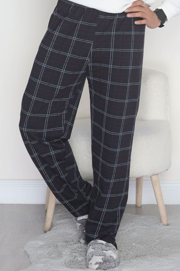 Erkek Süprem Cepsiz Pijama Altı Lacivert - 42671.1952.