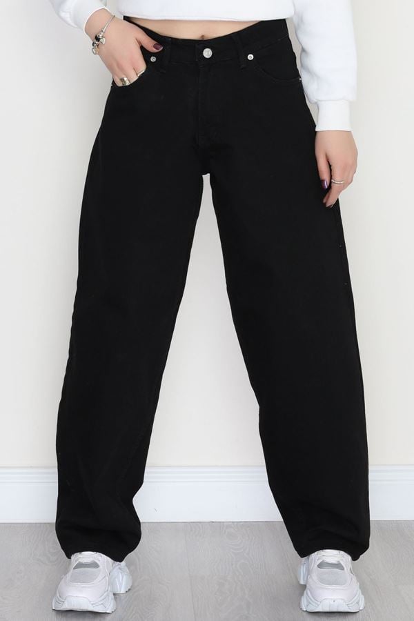 Baggy Kot Pantolon Siyah - 31158.2059.