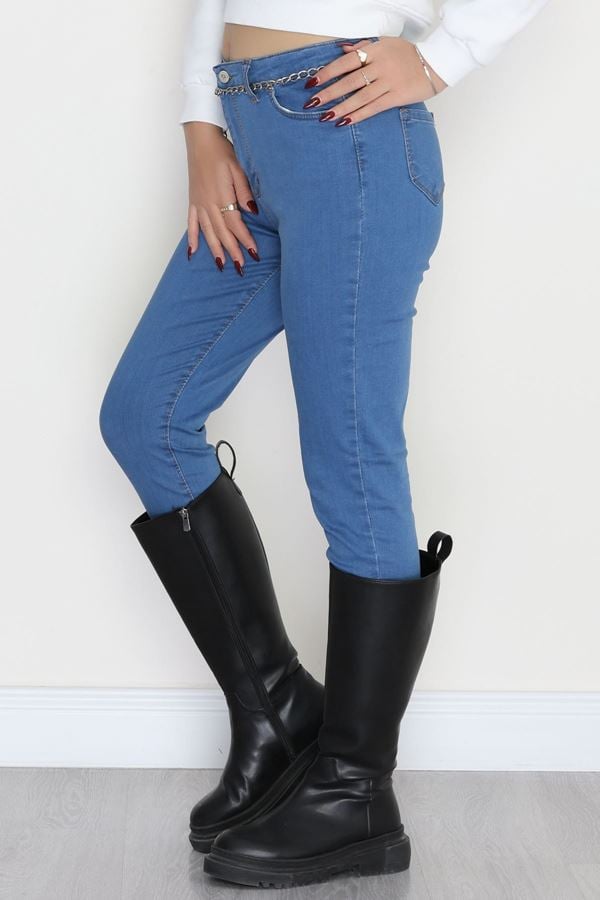 Dar Paça Kot Pantolon Mavi3 - 42683.1836.