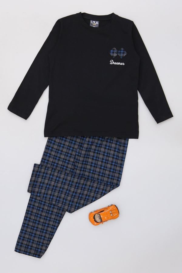 5-12 Yaş Süprem Pijama Takımı Siyah - 52091.1048.