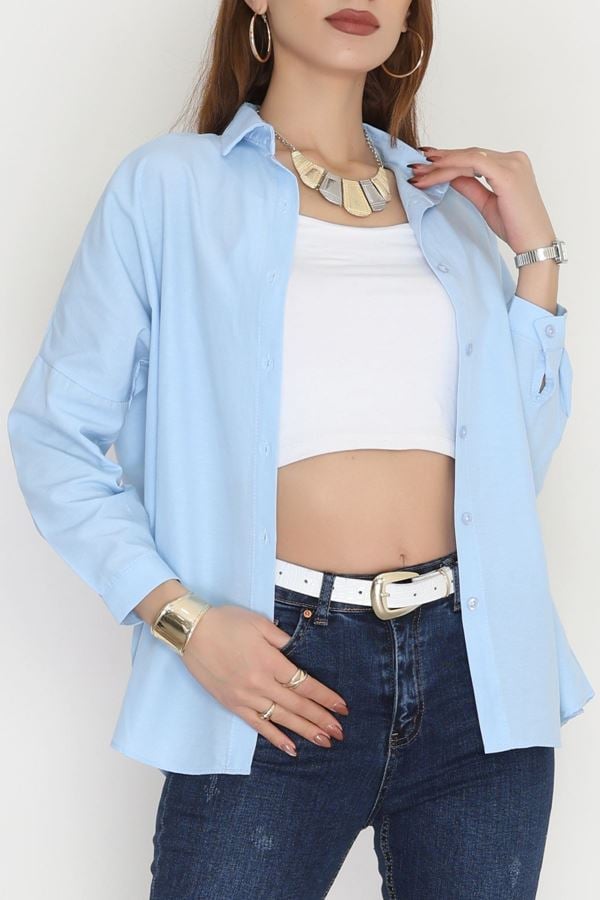 Terikoton Oversize Gömlek Bebemavi - 30840.1949.