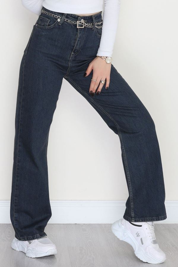 Straight Kesim Kot Pantolon Koyumavi - 42473.1606.