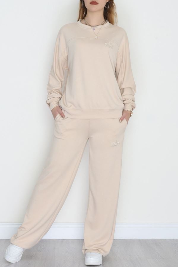 Nakışlı Takım Bej - 4100.1247.