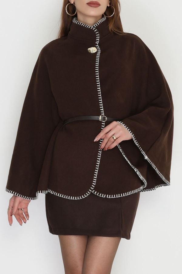 Dikiş Detay Panço Kahve - 4121.1247.