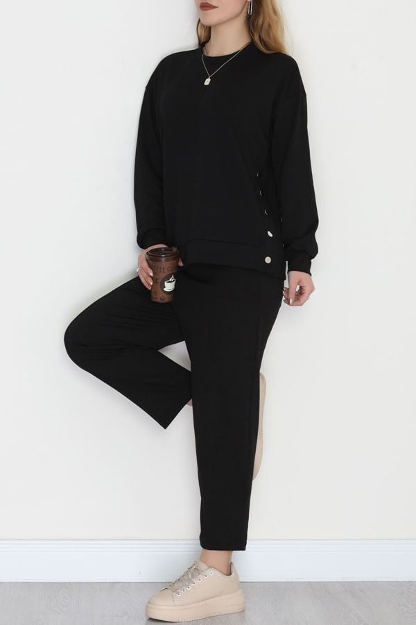 Çıt Çıtlı İkili Takım Siyah - 4128.1247.