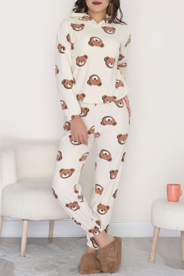 Kapşonlu Polar Takım Bejayıkafa - 344.1287.