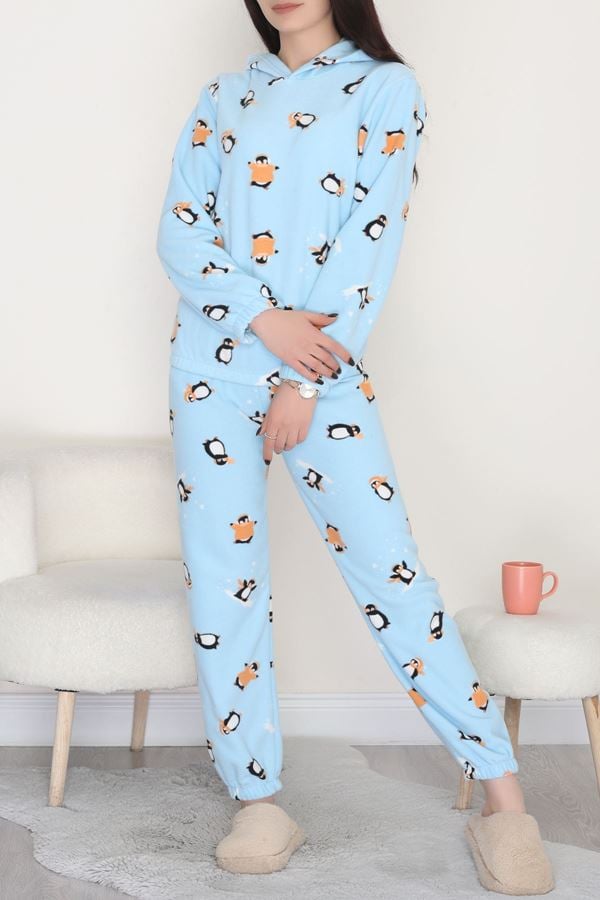 Kapşonlu Polar Takım Mavipenguen - 344.1287.