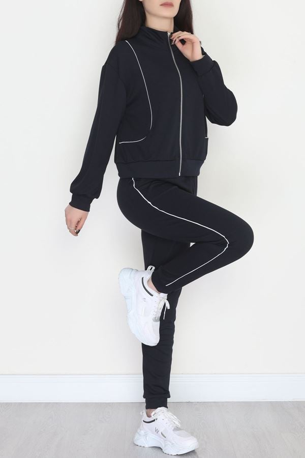 Biyeli Modal Kumaş Takım Lacivert - 4124.1247.