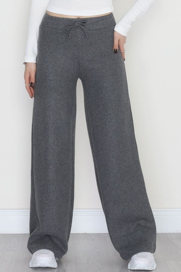 Şardonlu Selanik Kumaş Pantolon Antrasit - 51066.1837.