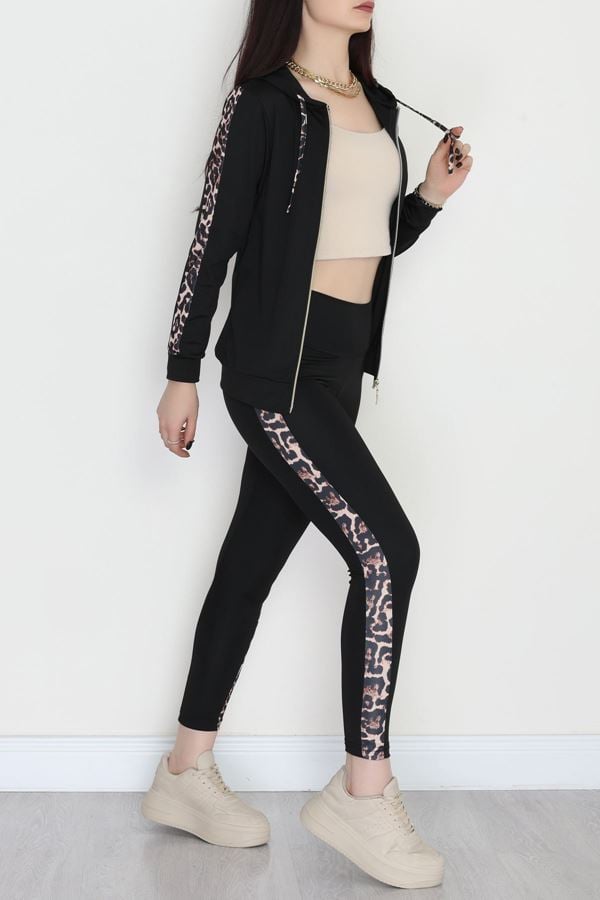 Şeritli Dalgıç Takım Siyah - 52013.1005.