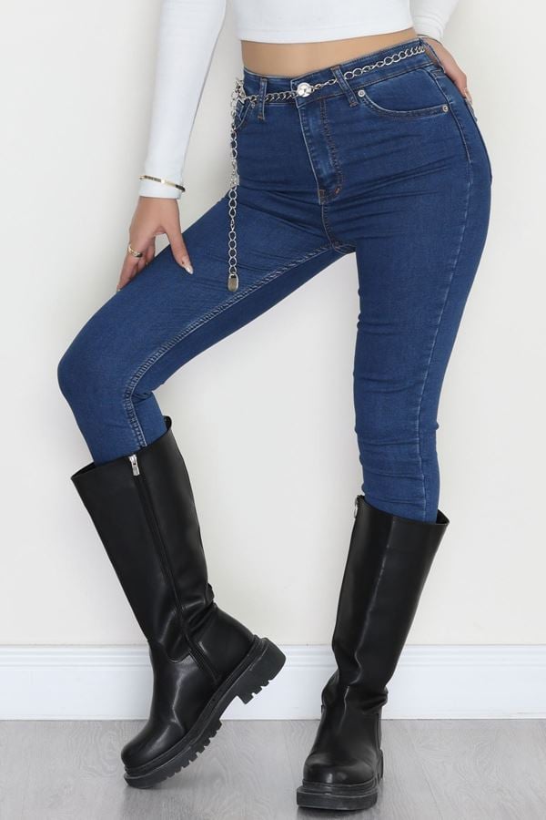 Dar Paça Kot Pantolon Mavi - 42322.1431.