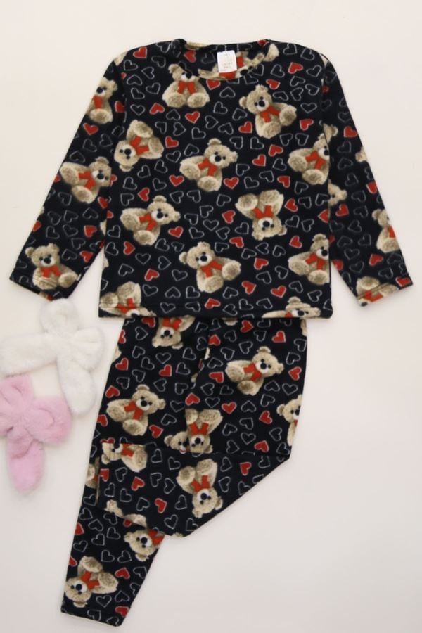 4-10 Yaş Polar İkili Takım Siyahayı - 52077.1776.