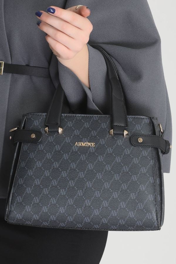 Orıgınal Armine Yan Kemer Çanta Siyahnoktalı - 172.1853.