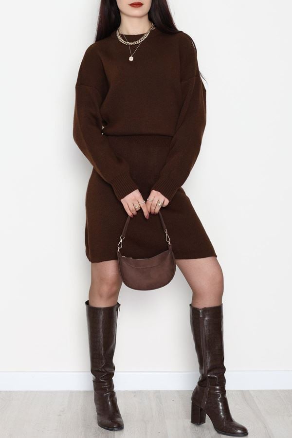 Triko Etekli Takım Acıkahve - 51108.1765.