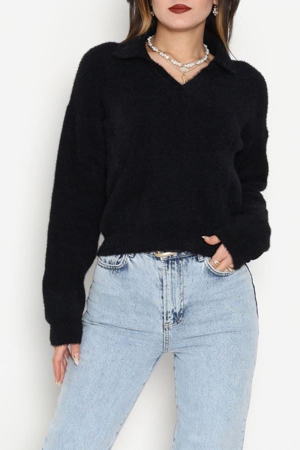 Yumuşak Dokulu Triko Siyah - 51109.1765.