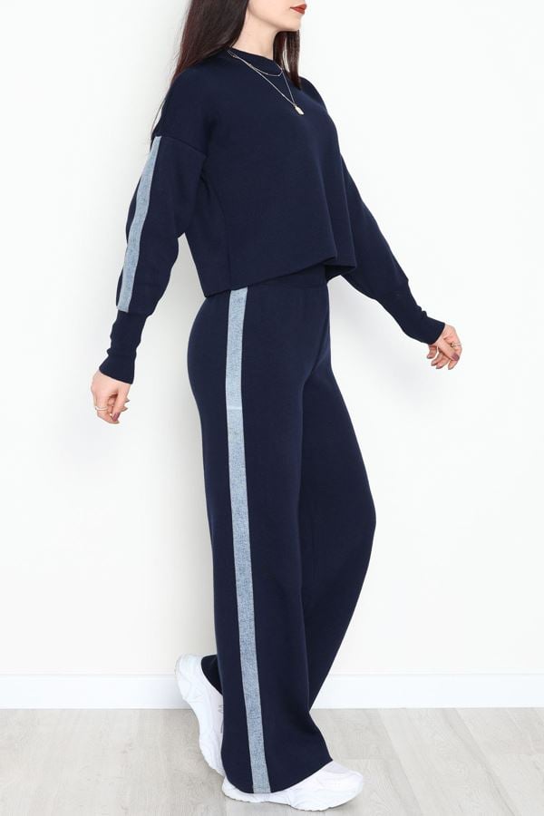 Denim Detay Triko Takım Lacivert - 51087.1765.