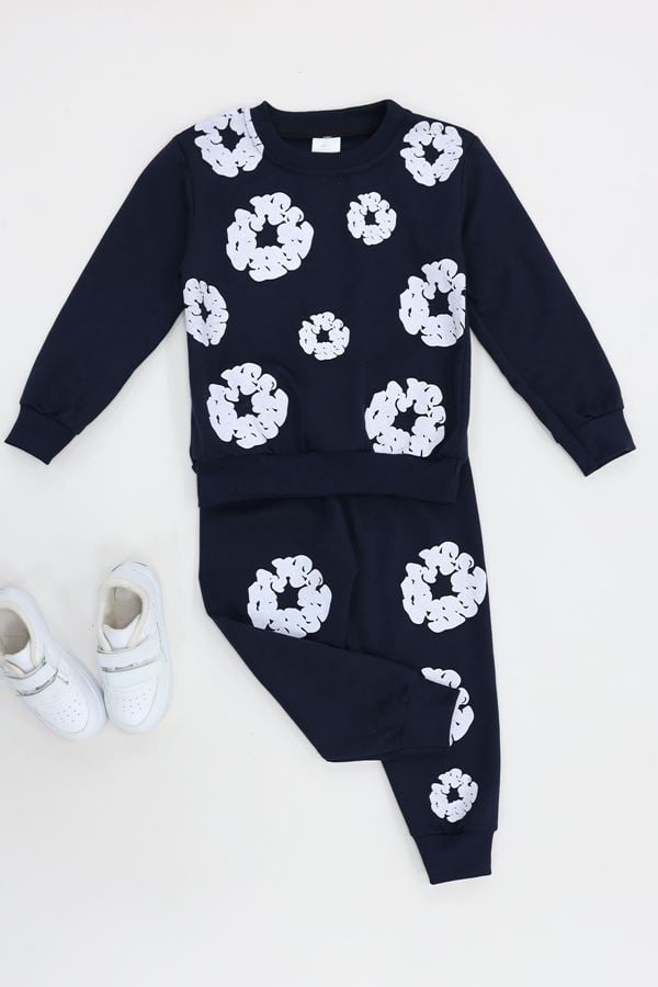 4-10 Yaş İki İp Şardonlu İkili Takım Lacivert - 52113.1776.