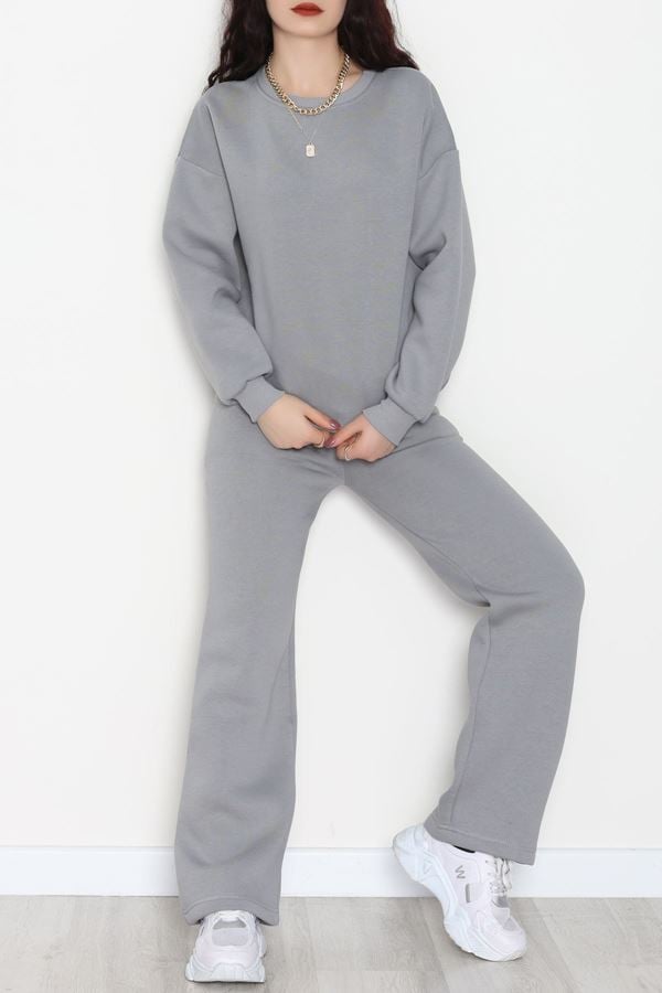 Üç İplik Eşofman Takımı Füme - 70779.1878.