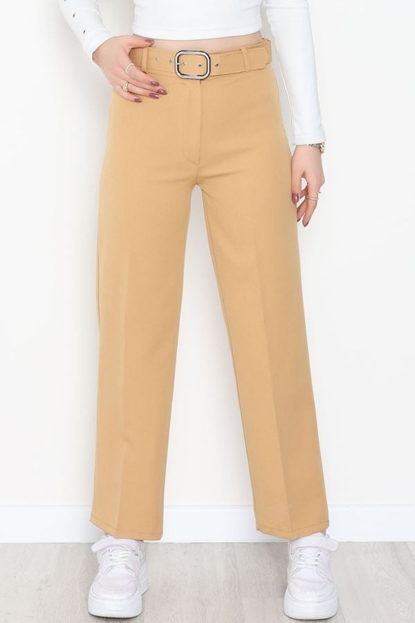 Kemerli Palazzo Pantolon Hardal - 24194.1397.