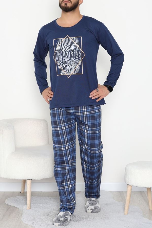 Erkek Pijama Takımı Lacivert - 53544.1838.