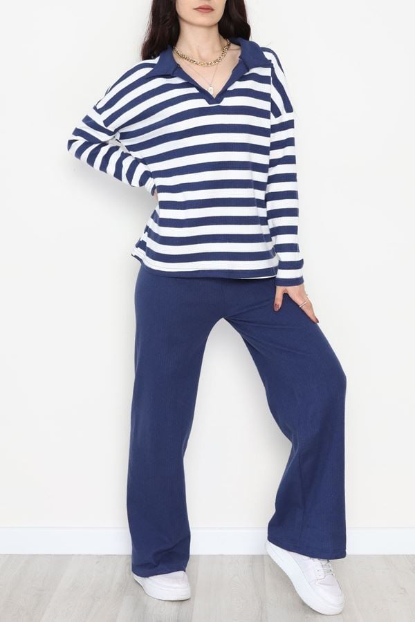 Polo Yaka Raporlu İnterlok Takım Lacibeyaz - 42738.1567.