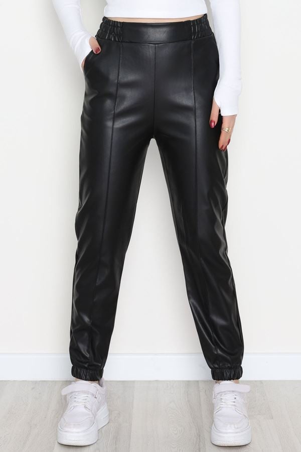 Önü Çımalı Jogger Pantolon Siyah - 51210.1779.