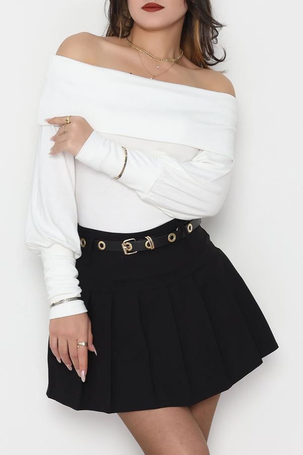 Buzzy Madonna Yaka Bluz Ekru - 1003.2119.