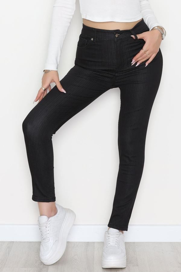 Dar Paça Kot Pantolon Siyahçizgili - 18921.1431.