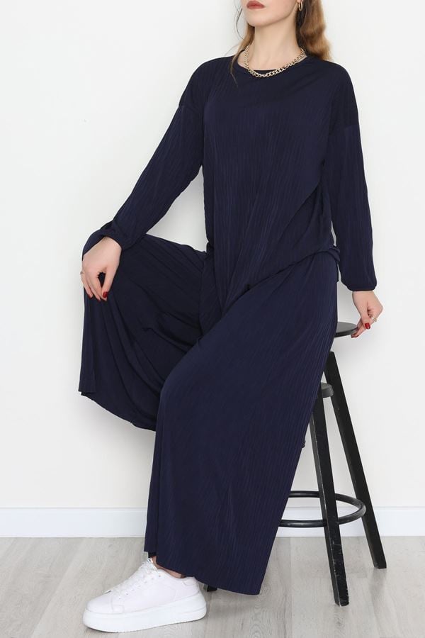 Sandy Crash Kumaş İkili Takım Lacivert - 42667.1949.