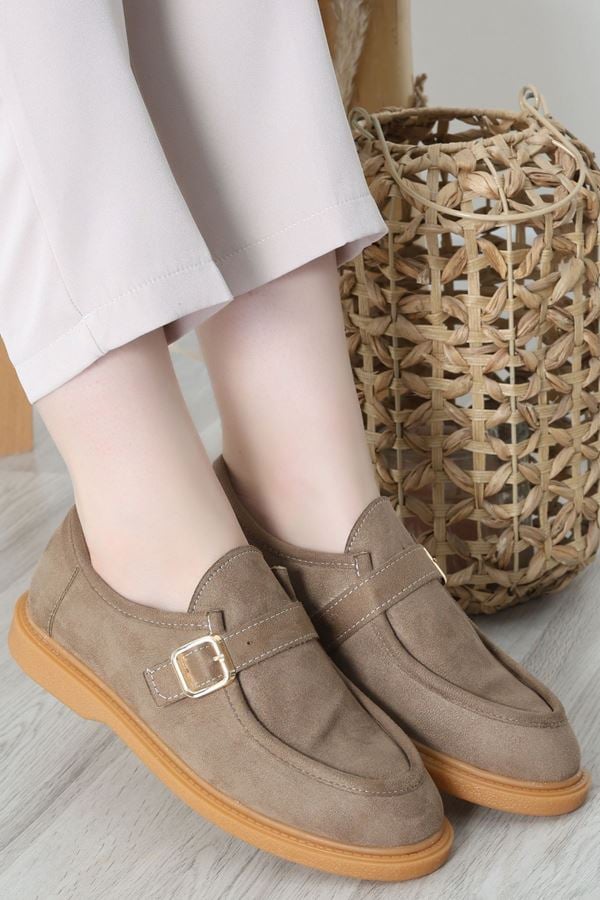 Termo Taban Tokalı Ayakkabı Süetvizon - 31652.1846.