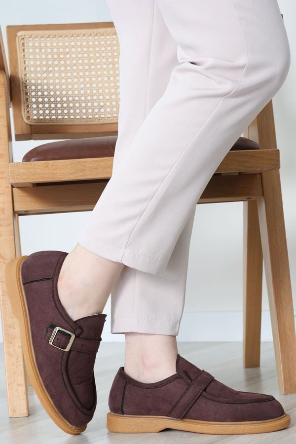 Termo Taban Tokalı Ayakkabı Süetkahve - 31652.1846.