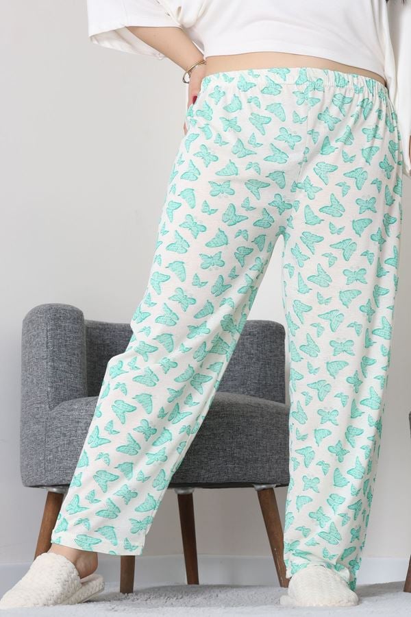 Büyük Beden Süprem Pijama Altı Yeşil - 55011.1567.