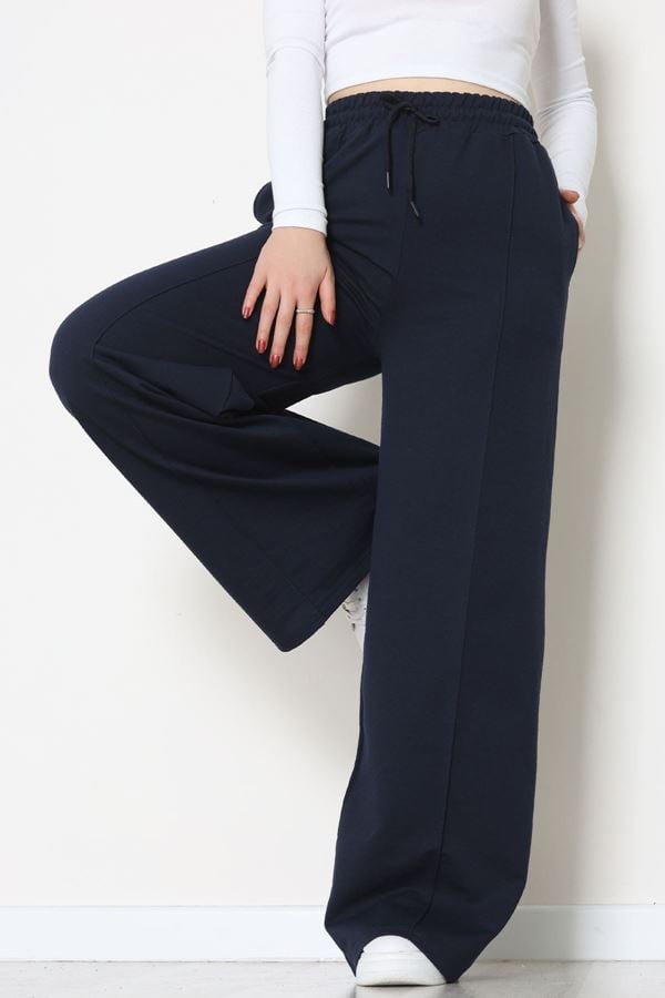 2 İplik Çımalı Eşofman Altı Lacivert - 52026.1857.