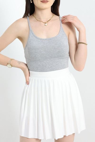 İp Askılı Çıtçıtlı Atlet Gri - 20427.200.