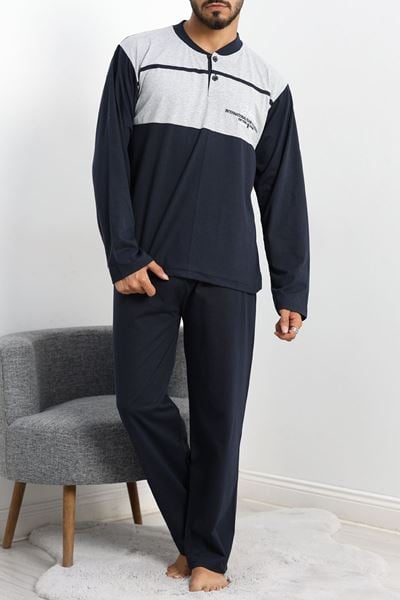 Süprem Erkek Pijama Takımı Gri - 42004.1838.