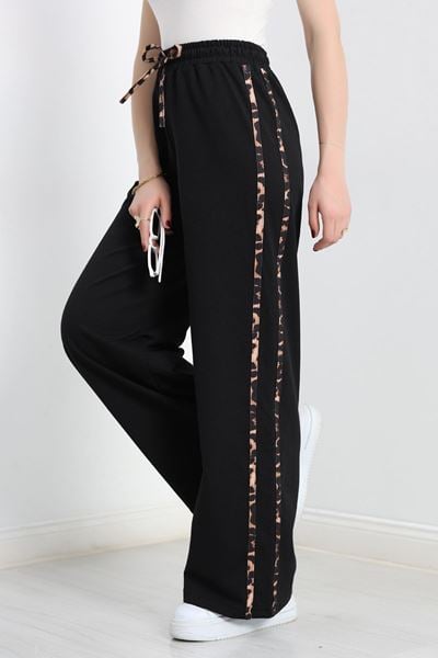 2 İplik Şeritli Eşofman Altı Siyah - 40021.1857.