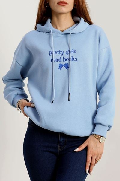 3 İplik Kapşonlu Nakışlı Sweat Bebemavisaks - 42228.1878.