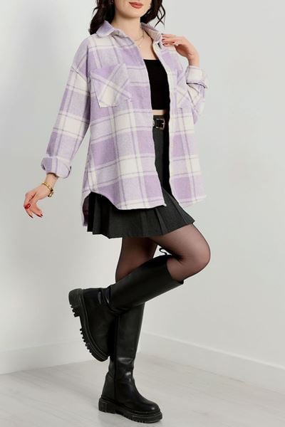 Oduncu Gömlek Lilabeyaz - 20947.1874.