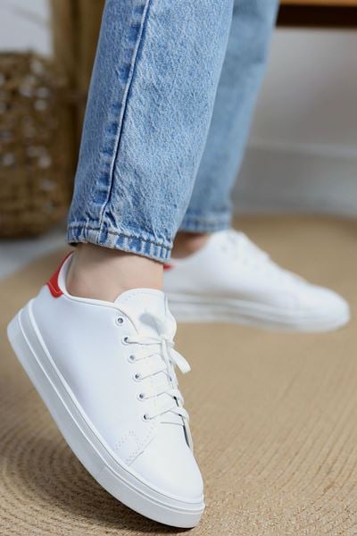 Kalın Tbn Günlük Ayakkabı Beyazkırmızı - 8585.264.