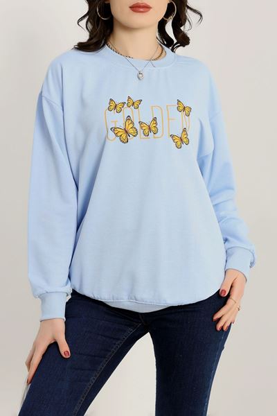 2 İplik Baskılı Sweatshirt Bebemavi - 31303.1878.