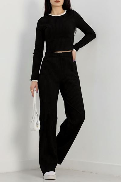 Geniş Fitilli Kaşkorse Takım Siyah - 42281.1748.