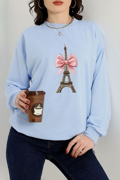 2 İplik Baskılı Sweatshirt Bebemavi - 31301.1878.