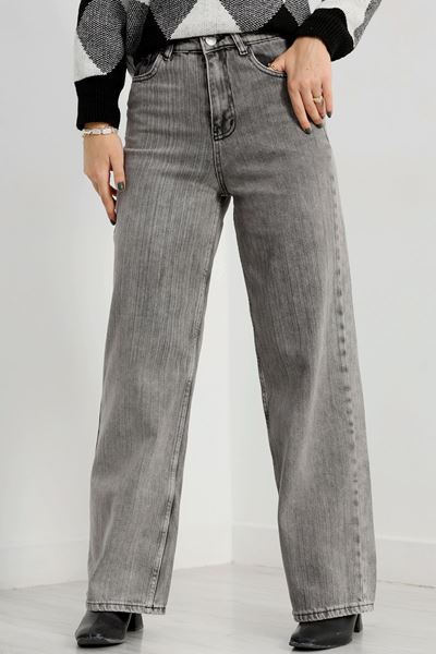 Palazzo Kot Pantolon Griçizgili - 41860.1431.