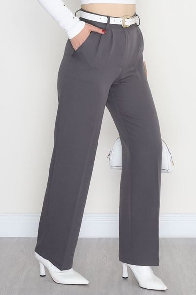 Tek Düğme Palazzo Pantolon Dumangri - 90022.1397.