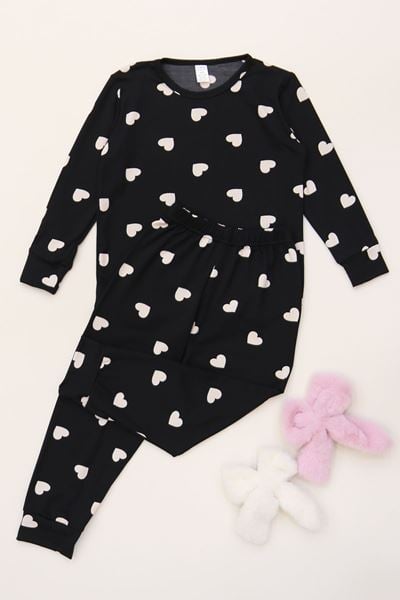 3-14 Yaş Soft Milan Pijama Takımı Siyahkalp - 481.1287.