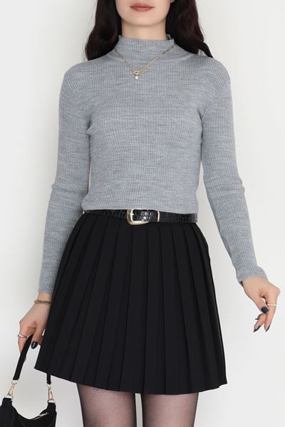 Yarım Balıkçı Yaka Triko Boyalıgri - 4049.2043.