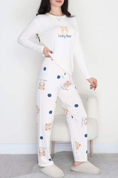 Soft Milan Enjeksiyon Baskılı Pijama Takımı Ekrulaci - 664.1287.